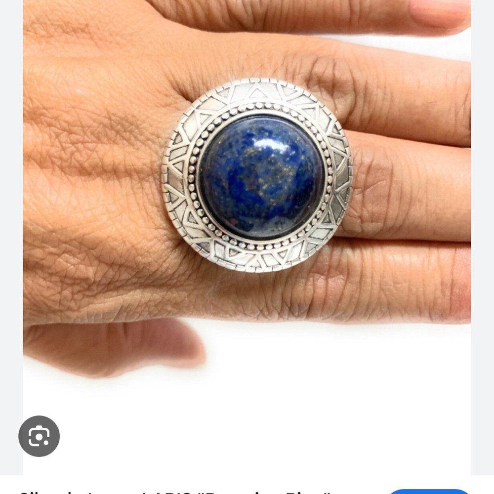 Silpada Peruvian Ring R3270 Lapis - Picture 6 of 6